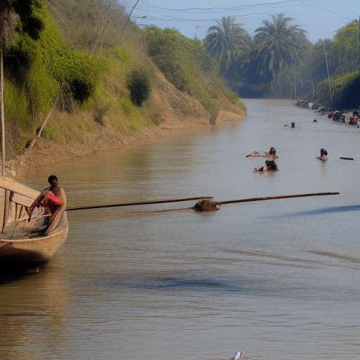 De geest van de rivier de Ganges in hindoeïstische mythen