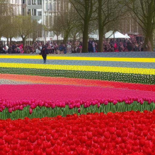 La fête des fleurs en Hollande: tulipes et beauté naturelle