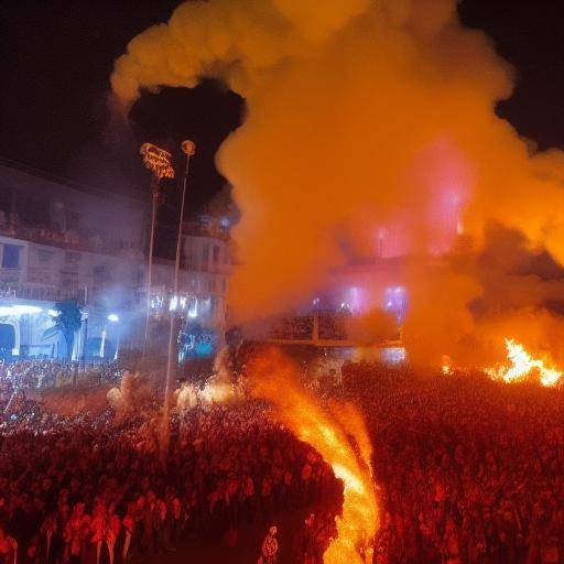 The fire festival in Valencia: Las Fallas