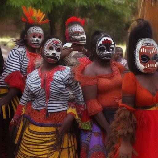 L'utilisation de masques dans le folklore et la culture africaine