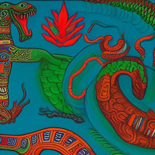 Quetzalcoatl: le serpent à plumes aztèque