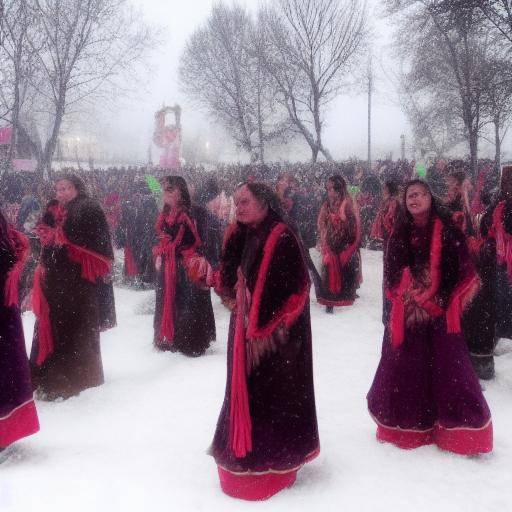 Pagan rituals at winter festivals