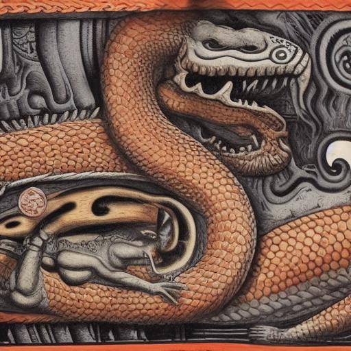 El simbolismo de la serpiente en la mitología azteca